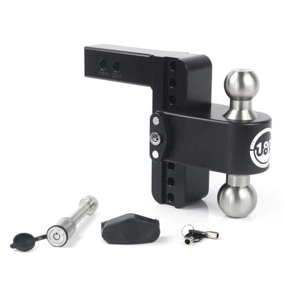 Weigh Safe 180 Hitch 6in Drop Hitch & 2in Shank (10K/12.5K GTWR) w/WS05 - Black Cerakote