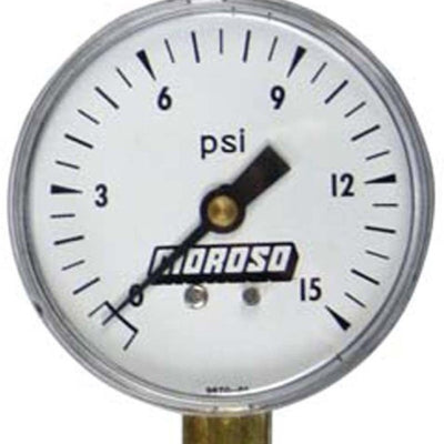 Moroso Tire Pressure Gauge Head 0-15psi (Replacement for Part No 89550)
