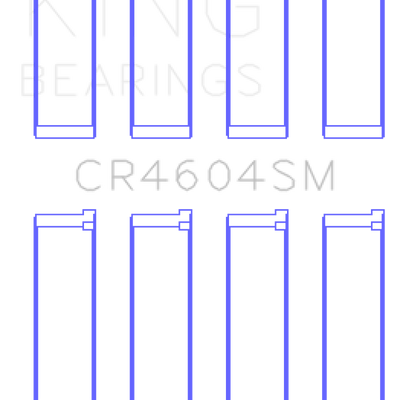 King Engine Bearings Ford 2.3L Duratec / Mazda L3-VDT MZR Turbo (Size + 0.5) Con Rod Bearing Set