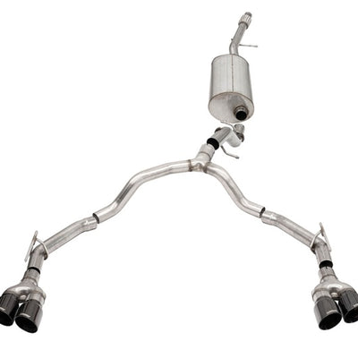 Corsa 2021-2025 Suburban / Yukon XL 5.3L 4WD Dual Rear 3in - 2.75in Sport Cat-Back DW 4in BlackTips