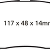 EBC 11+ Hyundai Equus 4.6 Redstuff Rear Brake Pads