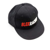 BLOX Racing Snapback Cap Black with Red and White Logo - Blox Racing - New Style Flat Bill