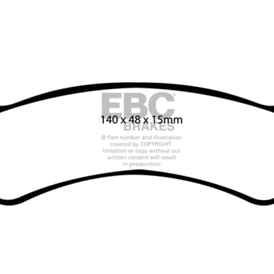 EBC 00-02 Ford Explorer Sport 4.0 2WD (Phenolic Pistons) Ultimax2 Rear Brake Pads