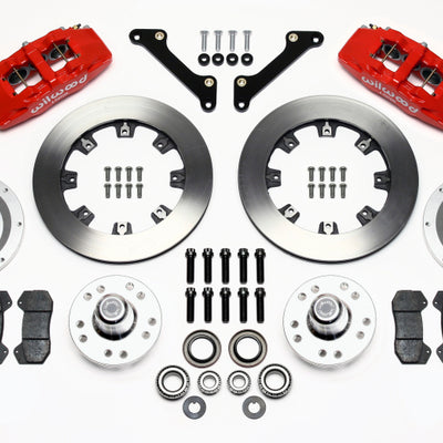 Wilwood Dynapro 6 Front Hub Kit 12.19in Drilled Red 79-81 Camaro