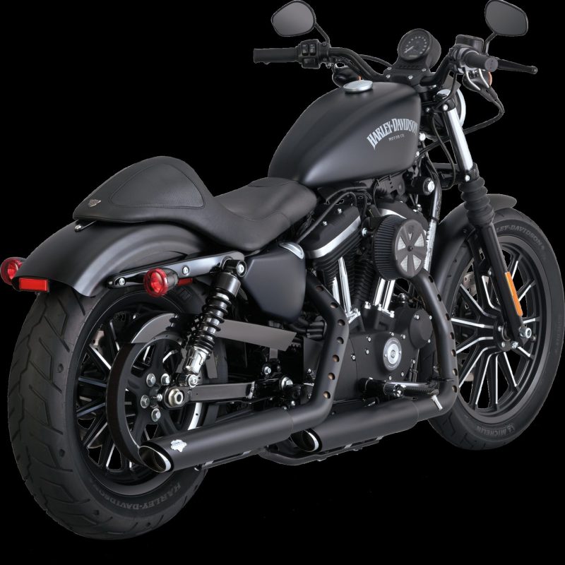 Vance & Hines HD Sportster 14-22 Twin Slash 3In PCX Slip-On Exhaust