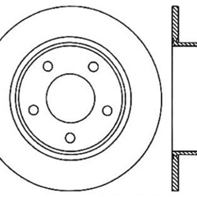 StopTech 05-13 Chrysler300/300C / 09-12 Dodge Challenger Rear Right Drilled & Slotted Rotor