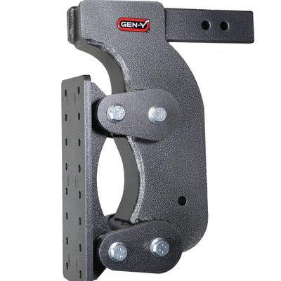 Gen-Y The Boss Torsion-Flex Pintle Plate 2.5in Shank 15in Drop 21K Hitch w/GH-0100 Stabilizer Kit