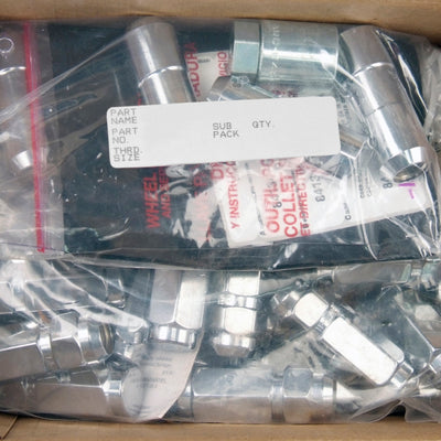 McGard 8 Lug Hex Install Kit w/Locks (Cone Seat Nut / Duplex) 9/16-18 / 7/8 Hex / 2.5in L - Chrome