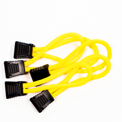 Fishbone Offroad Paracord Zipper Pulls 5 Pcs Yellow