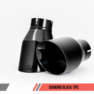 AWE Tuning BMW F3X 340i Touring Edition Axle-Back Exhaust - Diamond Black Tips (102mm)