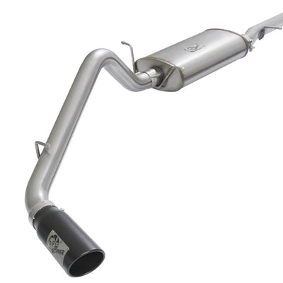 aFe MACHForce XP Exhausts Cat-Back Black Tip 09-17 GM Silverado 1500 4.3/5.3L RegCab SB/LB