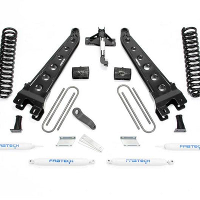 Fabtech 17-21 Ford F250/F350 4WD Diesel 6in Rad Arm Sys w/Coils & Perf Shks