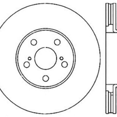 StopTech 03-08 Pontiac Vibe / 05-09 Scion tC / 03-08 Toyota Matrix Front Left Drilled Rotor