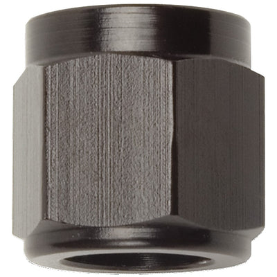Russell Performance -10 AN Tube Nuts 5/8in dia. (Black) (1 pc.)