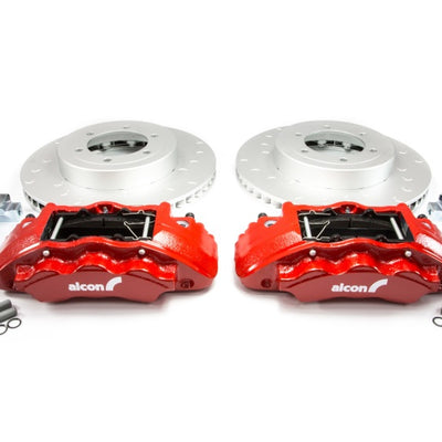 Alcon 2016+ Toyota Tacoma w/ 17in+ Wheels 352x30mm Rotors 6-Piston Red Calipers Front Brake Kit