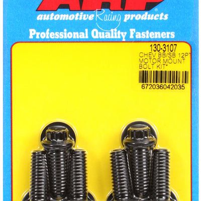 ARP Chevy 12pt Motor Mount Bolt Kit w/ energy suspension Mounts