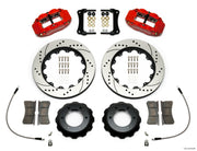 Wilwood Narrow Superlite Red 6R Front Kit 14in Drilled Rotor w/ Lines 05-15 Toyota Tacoma