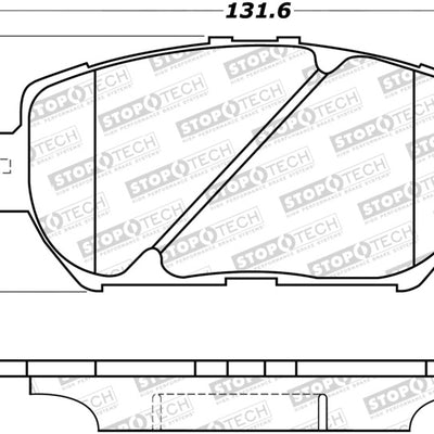 StopTech Sport Brake Pads w/Shims and Hardware - Rear