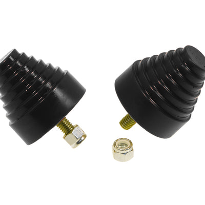 Prothane Universal Bump Stop 2-1/4X2-1/4 Cone w/Stp - Black