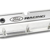 Ford Racing Logo Die-Cast Black Valve Covers Polished