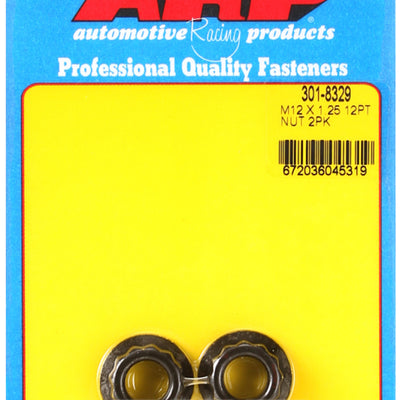ARP M12 x 1.25 16mm socket 12pt Nut Kit (Pack of 2)