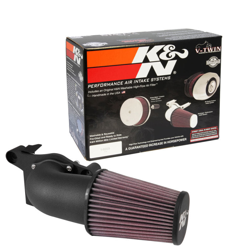 K&N 2017 Harley-Davidson H/D Touring Models AirCharger Performance Intake - Black