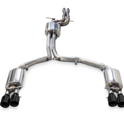 AWE Tuning Audi C7.5 A7 3.0T Touring Edition Exhaust - Quad Outlet Diamond Black Tips