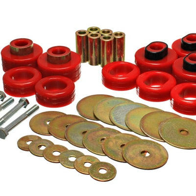 Energy Suspension Cab Mount Set - Std Cab - Red