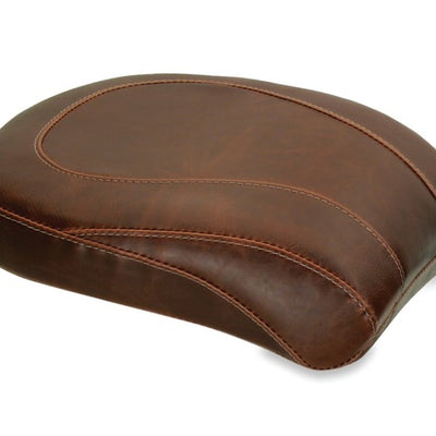 Mustang 00-15 Harley Softail Standard Rear Tire Wide Tripper Passenger Seat - Distressed Brown