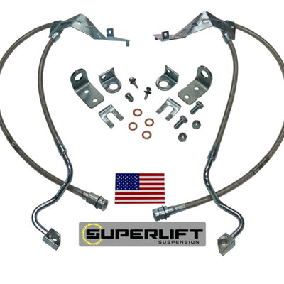Superlift 05-07 Ford F-250/F-350 w/ 4-8in Lift Kit (Pair) Bullet Proof Brake Hoses