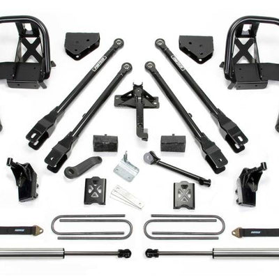 Fabtech 08-10 Ford F250 4WD 6in 4Link Sys w/Dlss 4.0 C/O & Rr Dlss