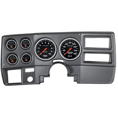 Autometer Sport-Comp 73-83 Chevy Truck/ Suburban Dash Kit 6pc Tach / MPH / Fuel / Oil / WTMP / Volt