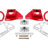 BMR Suspension 82-92 Chevy Camaro Caster/Camber Plates w/ Lockout Plates - Red