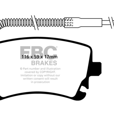 EBC 78-83 Mazda RX7 2.3 (1.1 Rotary)(Rear Drums) Ultimax2 Front Brake Pads