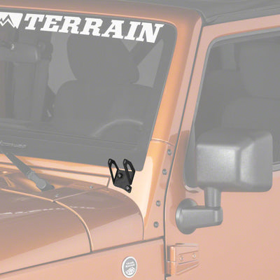 Raxiom 07-18 Jeep Wrangler JK Windshield Mounted Light Brackets