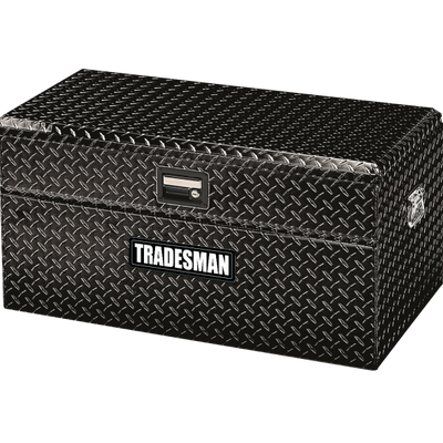 Tradesman Aluminum Flush Mount Truck Tool Box (40in.) - Black