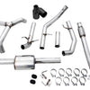 AWE Tuning 4th Gen GM 1500 5.3L 0FG Catback Split Rear Exit (Flat Bumper) - Dual Diamond Tips