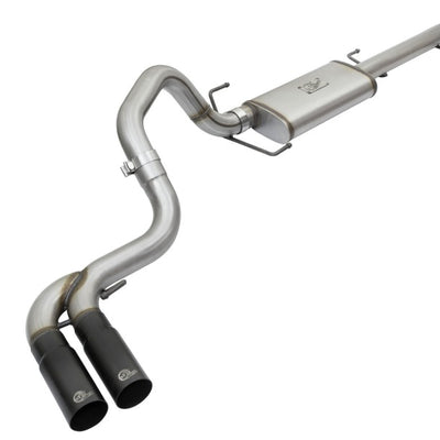 aFe Rebel Series 3in Stainless Steel Cat-Back Exhaust System w/Black Tips 07-14 Toyota FJ Cruiser