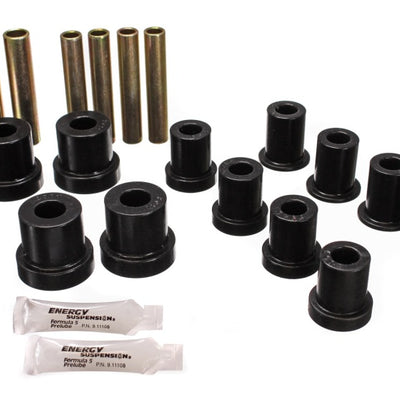 Energy Suspension 73-87 GM Denali XL/SUburban/Yukon XL 4WD Black Front Leaf Spring Bushing Set