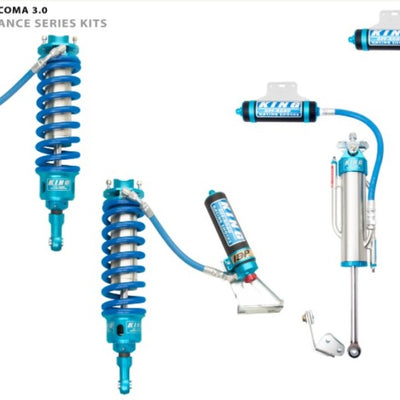 King Shocks 2005+ Toyota Tacoma (6 Lug) Frt Stg 3 Kit 3.0 Dia Res Coilover w/Adj/Int Bypss (Pair)