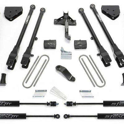 Fabtech 08-16 Ford F350/450 4WD 8 Lug 6in 4Link Sys w/Coils & Stealth