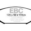 EBC 00-02 Acura MDX 3.5 Greenstuff Front Brake Pads