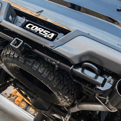 Corsa 2017-20 Ford F-150 Raptor 3in Inlet / 5in Outlet Gunmetal PVD Tip Kit (For Corsa Exhaust Only)