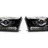 Raxiom 09-18 Dodge RAM 1500 LED Halo Headlights w/Switchback Turn Signals- Blk Housing (Clear Lens)