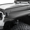 Bushwacker 18-22 Jeep Wrangler 2/4dr / 20-22 Jeep Gladiator Trail Armor Hood Armor (3pc) - Tex. Blk