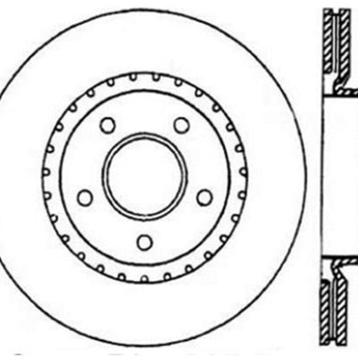 StopTech 8/02-03 Infiniti G35 Drilled Right Front Rotor