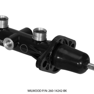 Wilwood Tandem Remote Master Cylinder - 15/16in Bore Black
