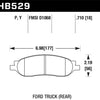 Hawk 05-07 Ford F250/F350 5.4L/6.0L/6.8L LTS Street Rear Brake Pads