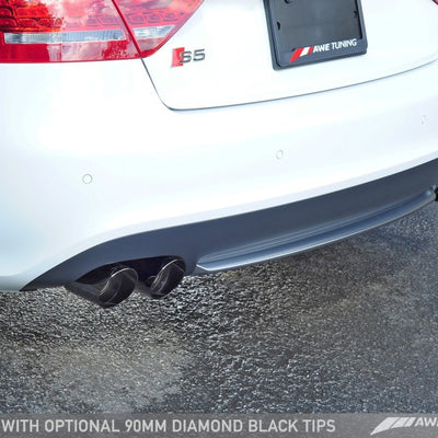 AWE Tuning Audi B8.5 S5 3.0T Touring Edition Exhaust System - Diamond Black Tips (90mm)