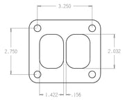 Cometic Turbo FLG T-Series Exhaust Inlet .010in Exhaust Gasket